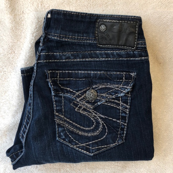 Silver Jeans Blue Suki Surplus Curvy Fit Bootcut Jeans Size 27 - Picture 2 of 14